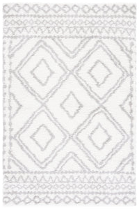 Safavieh Berber Shag Ber589A Ivory/Grey Area Rug