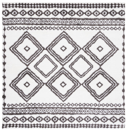 Safavieh Berber Shag Ber591A Ivory/Dark Grey Area Rug