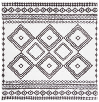 Safavieh Berber Shag Ber591A Ivory/Dark Grey Area Rug