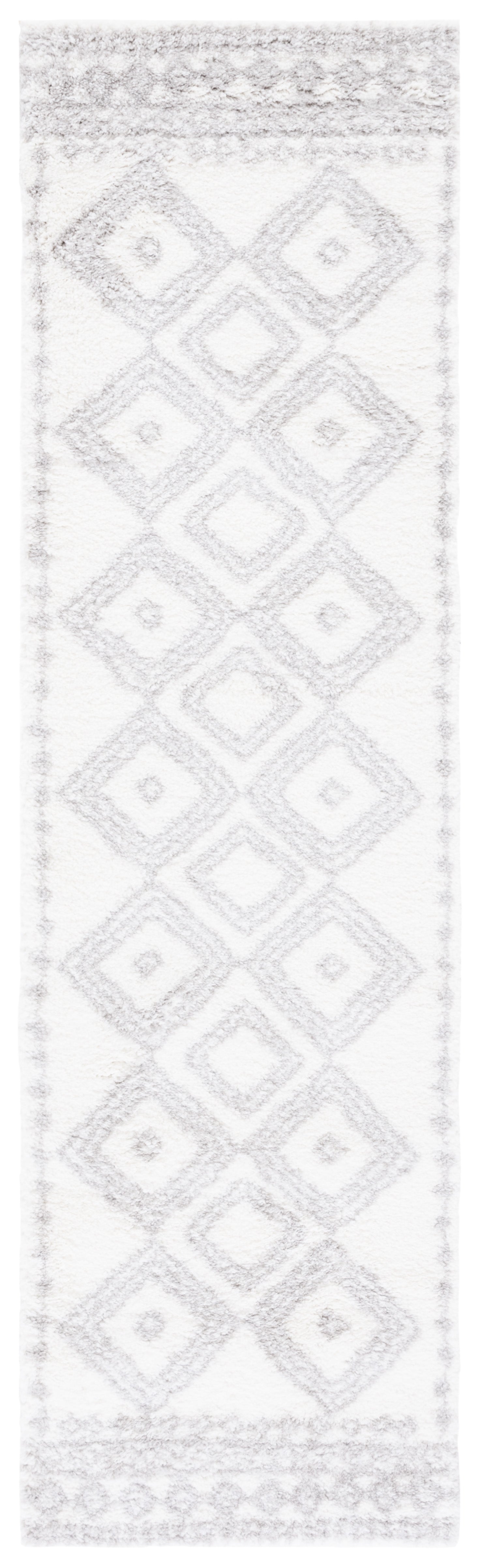 Safavieh Berber Shag Ber591B Ivory/Grey Area Rug