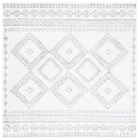 Safavieh Berber Shag Ber591B Ivory/Grey Area Rug