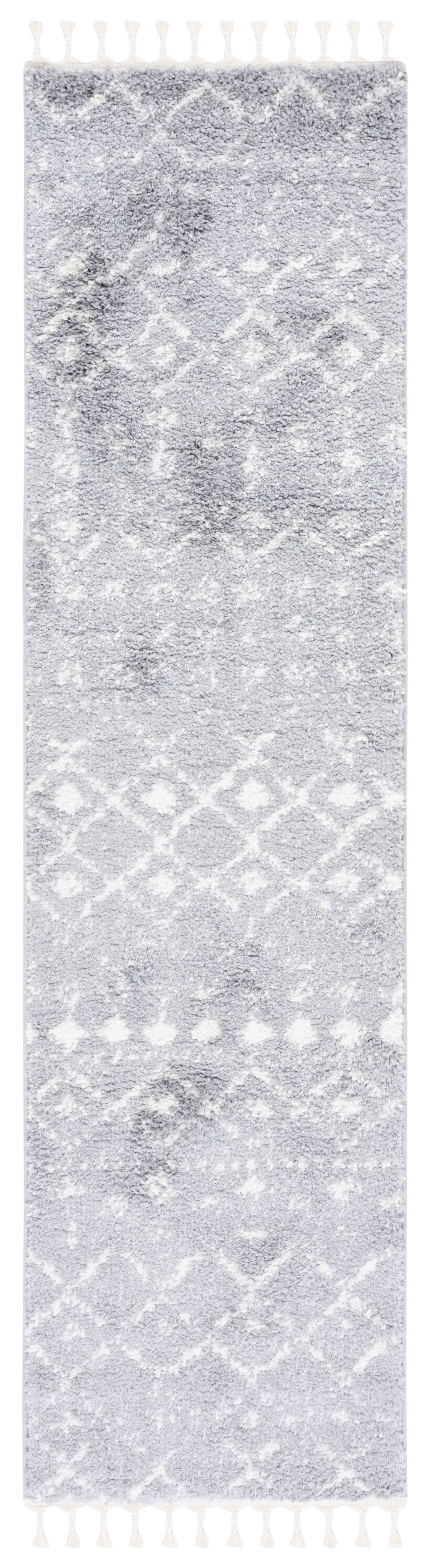 Safavieh Berber Fringe Shag Bfg516G Light Grey/Ivory Area Rug