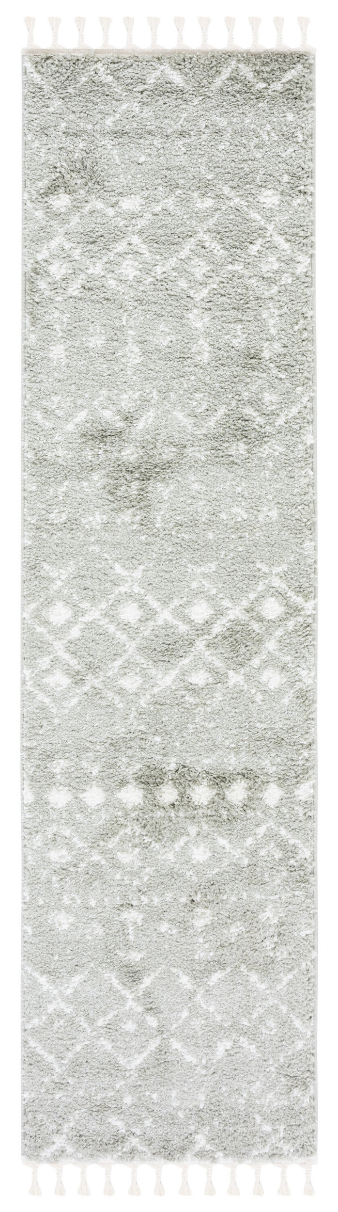 Safavieh Berber Fringe Shag Bfg516W Sage/Ivory Area Rug