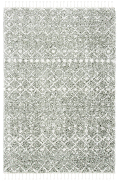 Safavieh Berber Fringe Shag Bfg516W Sage/Ivory Area Rug