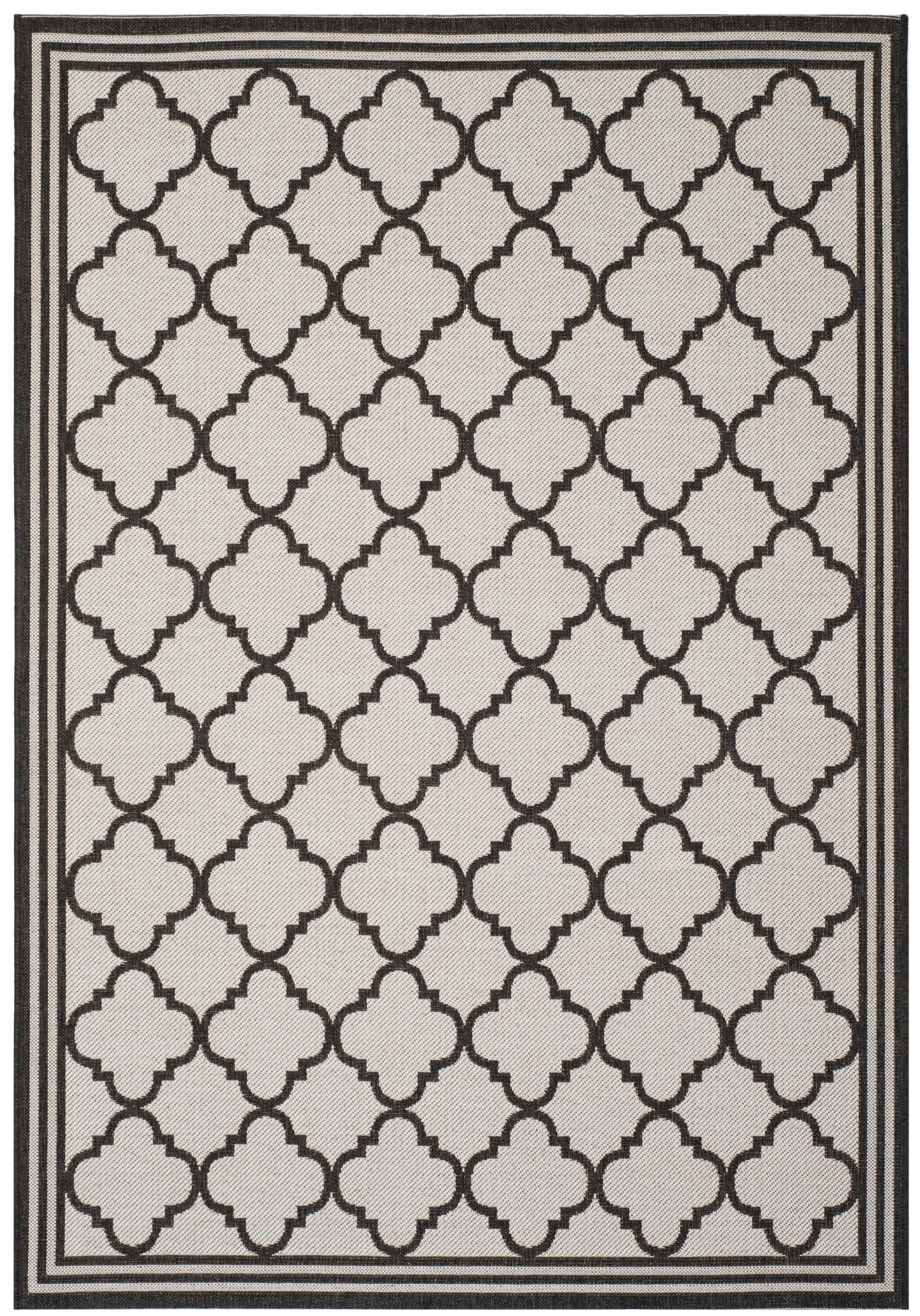 Safavieh Beach House Bhs121A Light Grey/Charcoal Area Rug