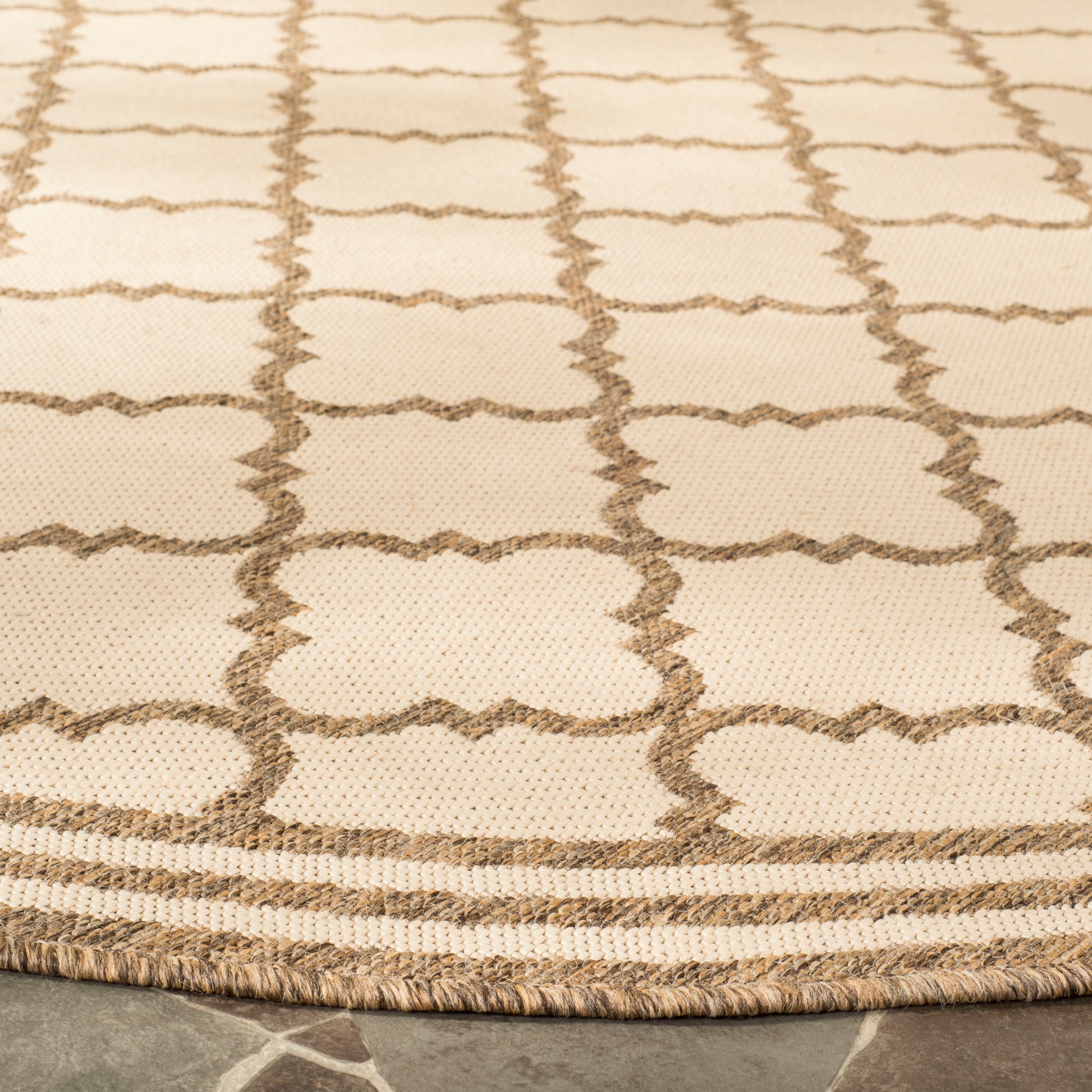 Safavieh Beach House Bhs121C Cream/Beige Area Rug