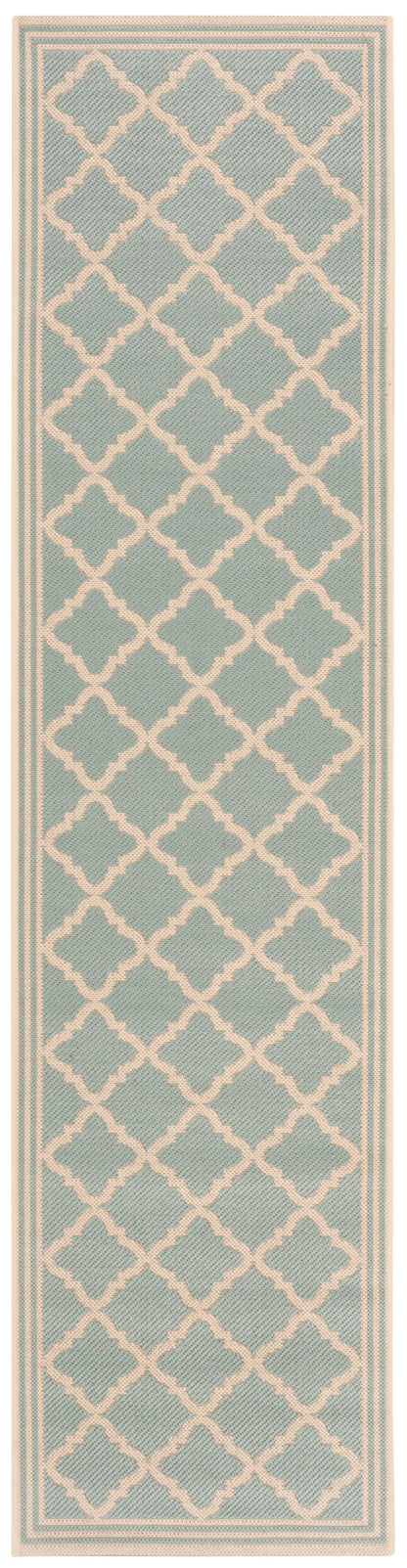 Safavieh Beach House Bhs121K Aqua/Cream Area Rug