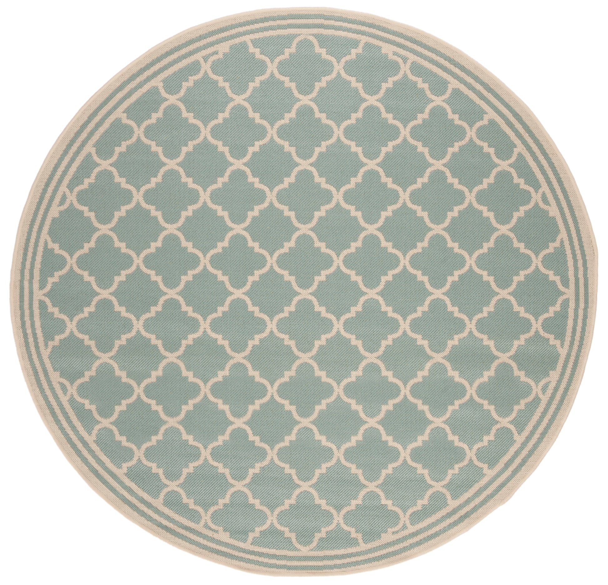 Safavieh Beach House Bhs121K Aqua/Cream Area Rug