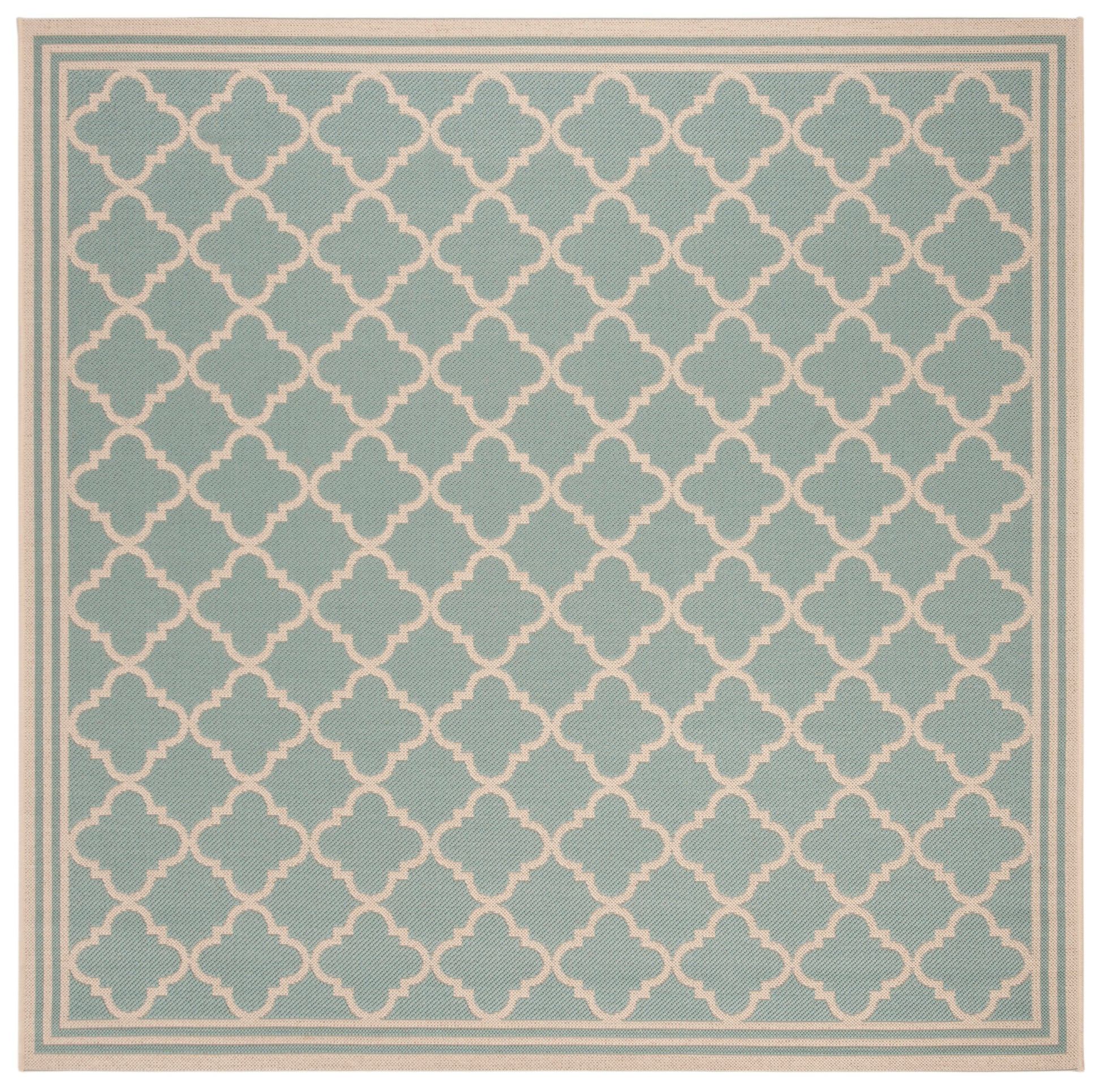 Safavieh Beach House Bhs121K Aqua/Cream Area Rug