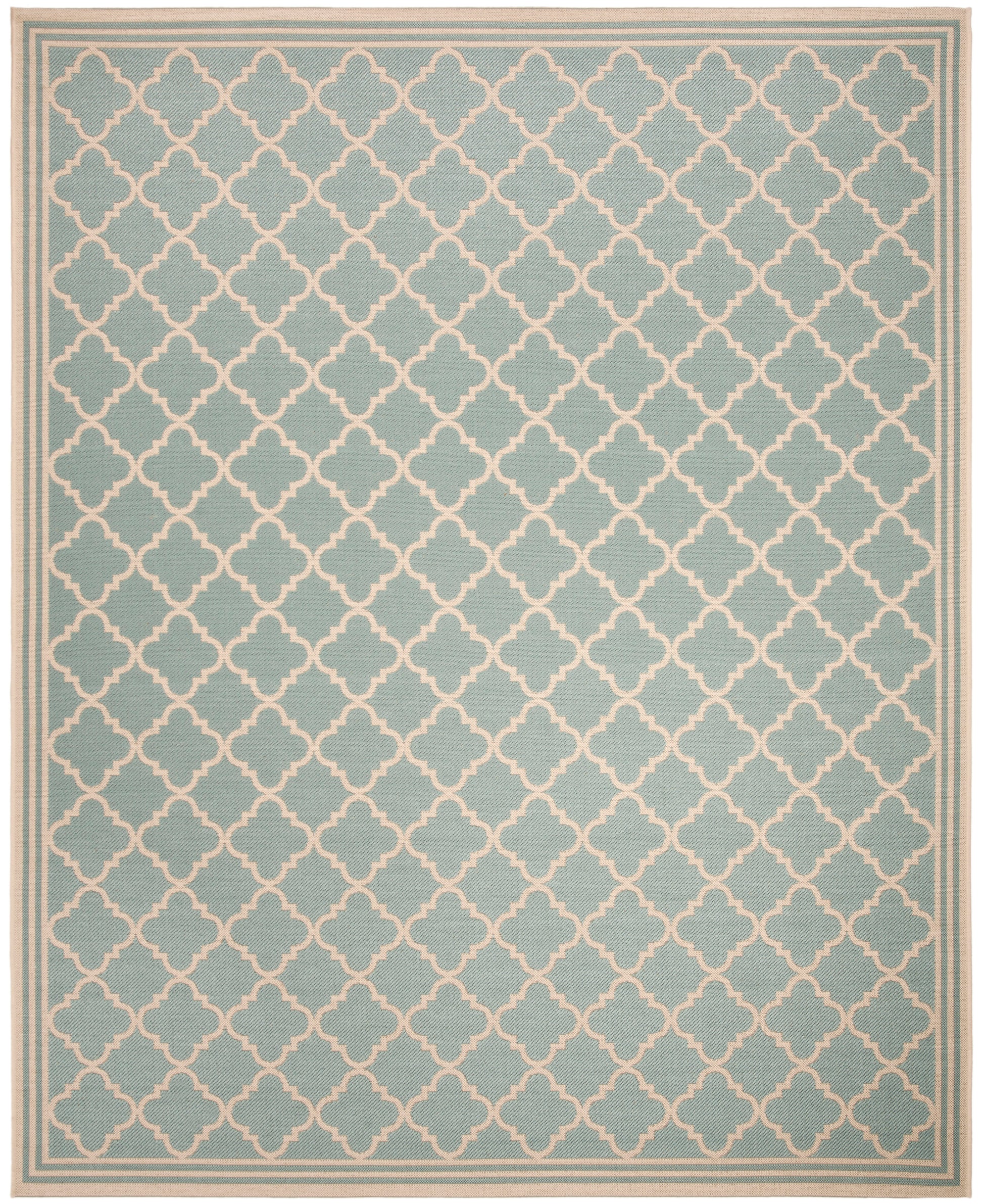 Safavieh Beach House Bhs121K Aqua/Cream Area Rug