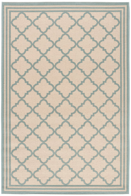 Safavieh Beach House Bhs121L Cream/Aqua Area Rug