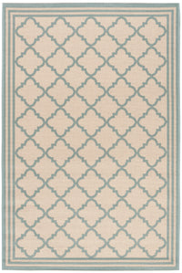 Safavieh Beach House Bhs121L Cream/Aqua Area Rug