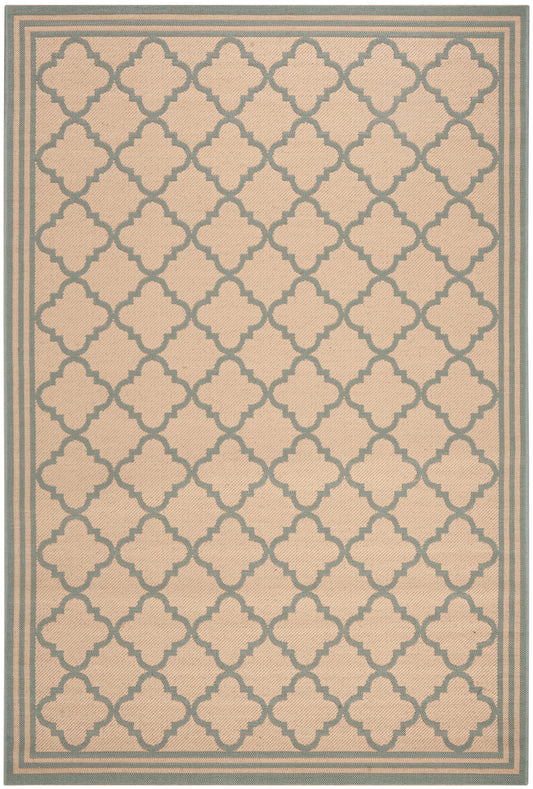 Safavieh Beach House Bhs121L Cream/Aqua Area Rug