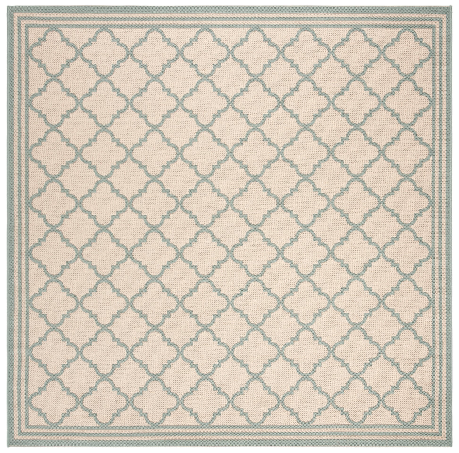 Safavieh Beach House Bhs121L Cream/Aqua Area Rug