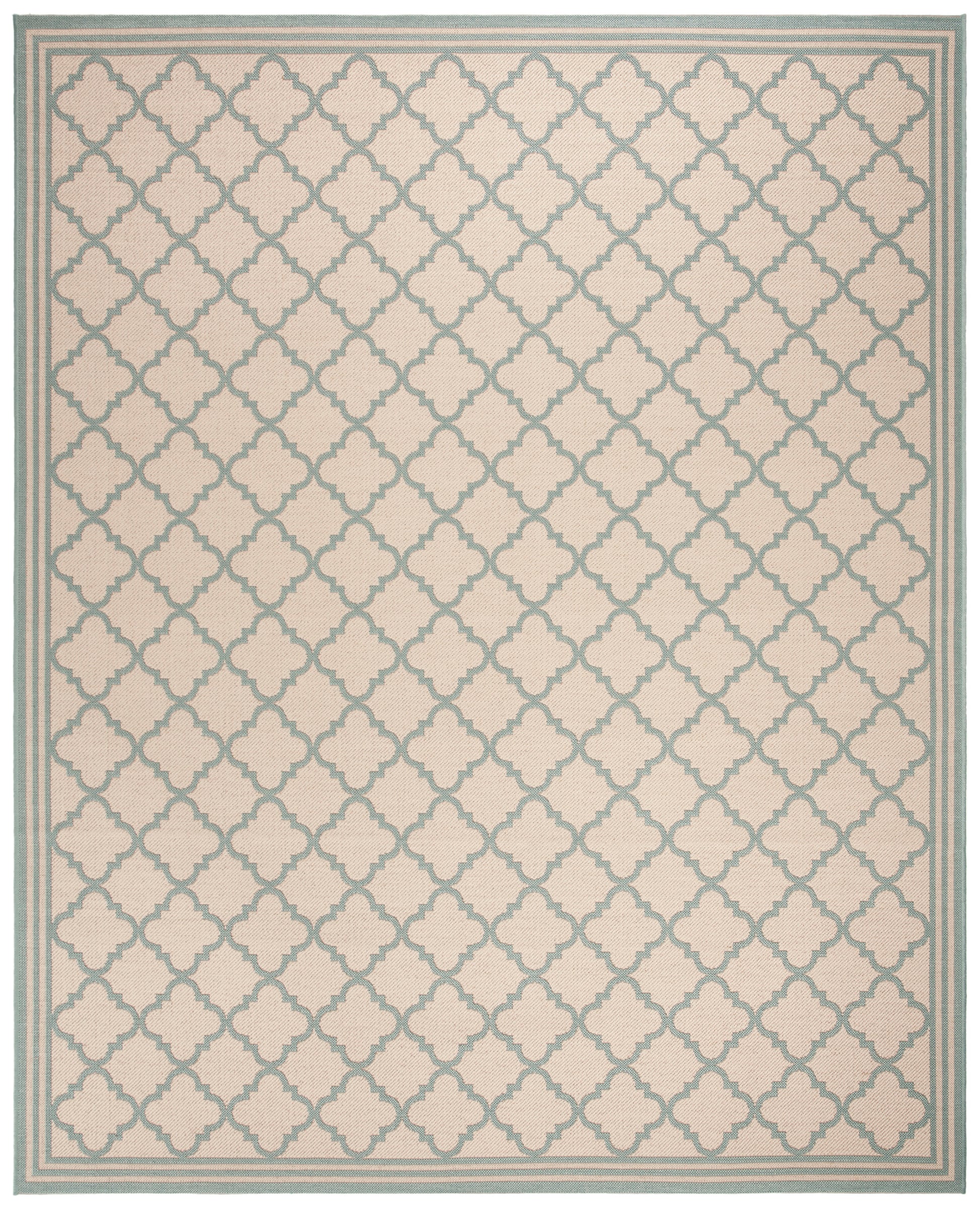 Safavieh Beach House Bhs121L Cream/Aqua Area Rug