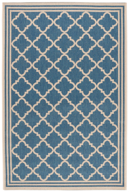 Safavieh Beach House Bhs121M Blue/Creme Area Rug