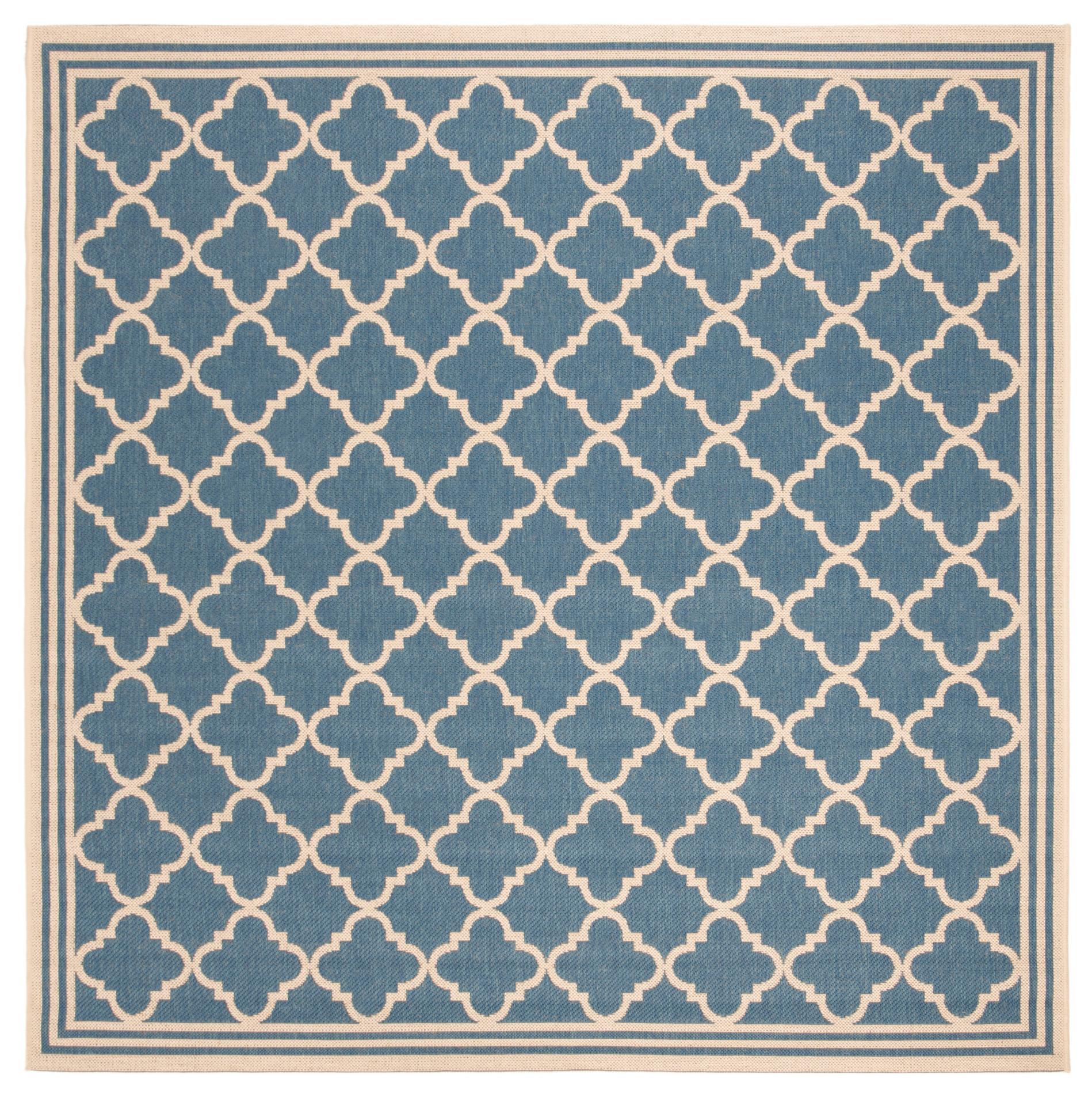 Safavieh Beach House Bhs121M Blue/Creme Area Rug