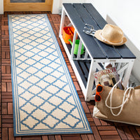 Safavieh Beach House Bhs121N Cream/Blue Area Rug