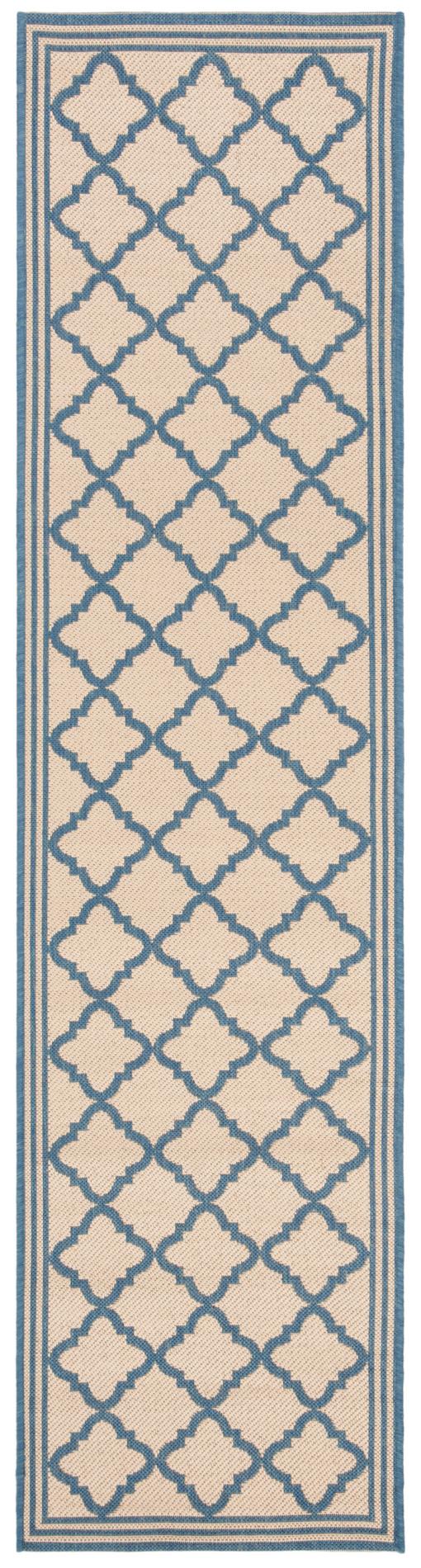 Safavieh Beach House Bhs121N Cream/Blue Area Rug