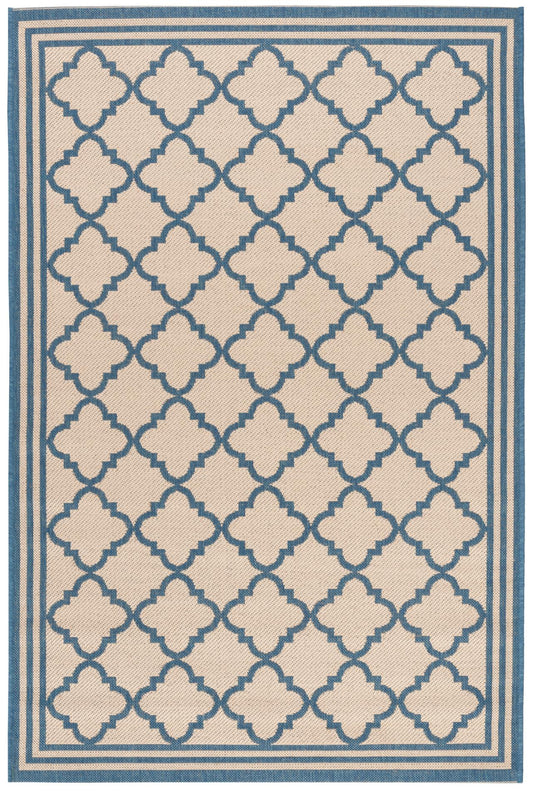 Safavieh Beach House Bhs121N Cream/Blue Area Rug