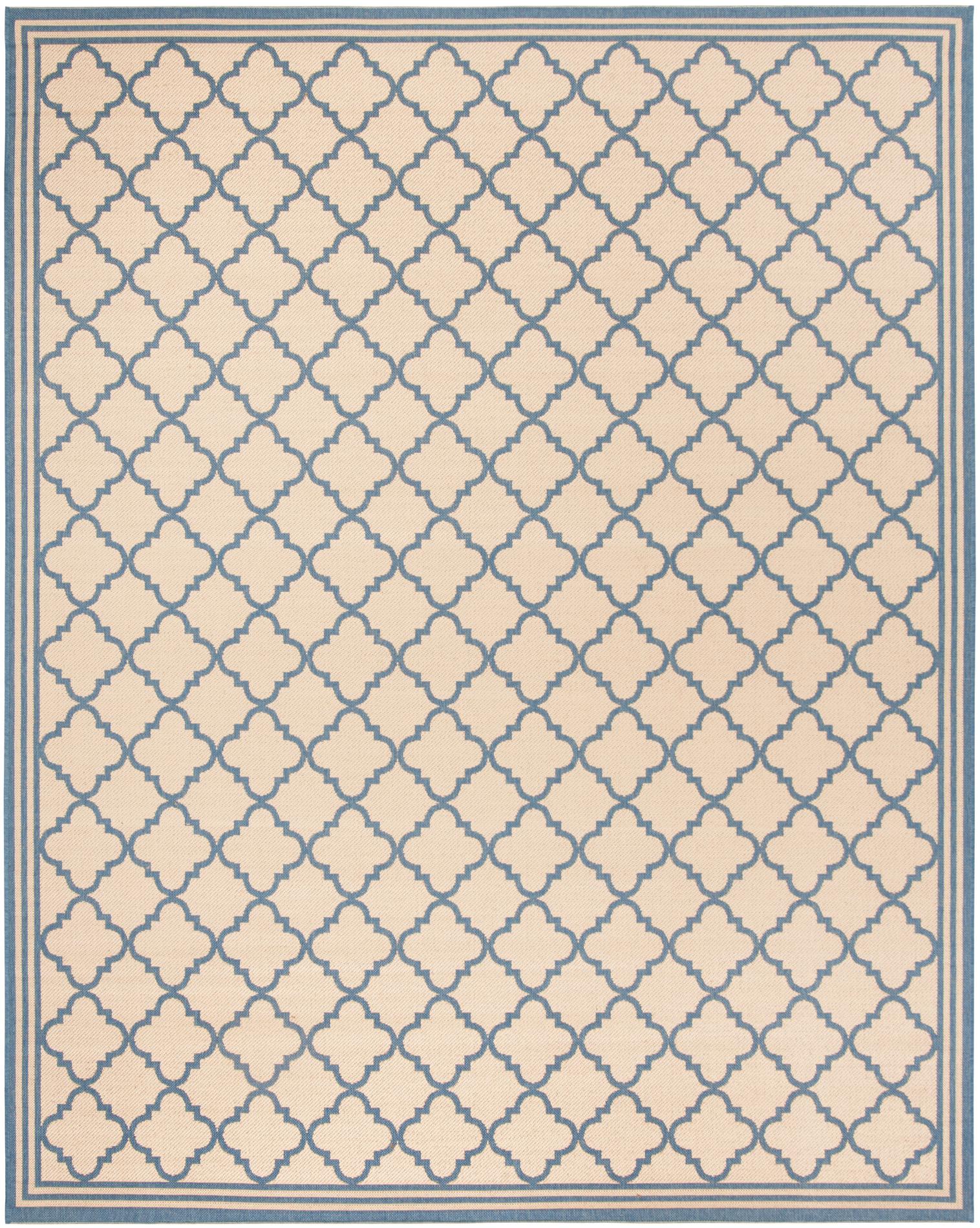 Safavieh Beach House Bhs121N Cream/Blue Area Rug