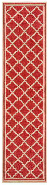 Safavieh Beach House Bhs121Q Red/Creme Area Rug