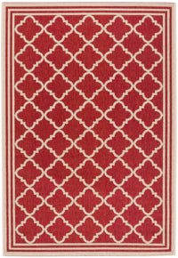 Safavieh Beach House Bhs121Q Red/Creme Area Rug