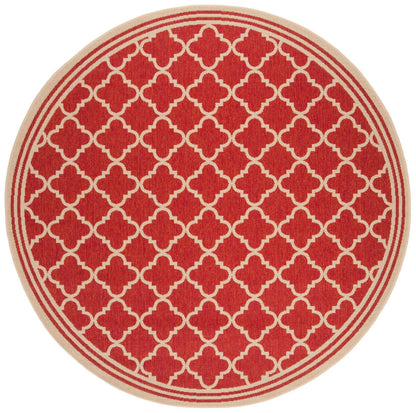 Safavieh Beach House Bhs121Q Red/Creme Area Rug