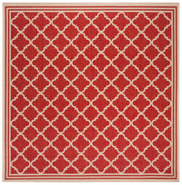 Safavieh Beach House Bhs121Q Red/Creme Area Rug