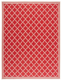 Safavieh Beach House Bhs121Q Red/Creme Area Rug