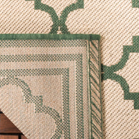 Safavieh Beach House Bhs121W Cream/Green Area Rug