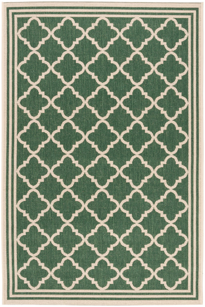 Safavieh Beach House Bhs121Y Green/Creme Area Rug