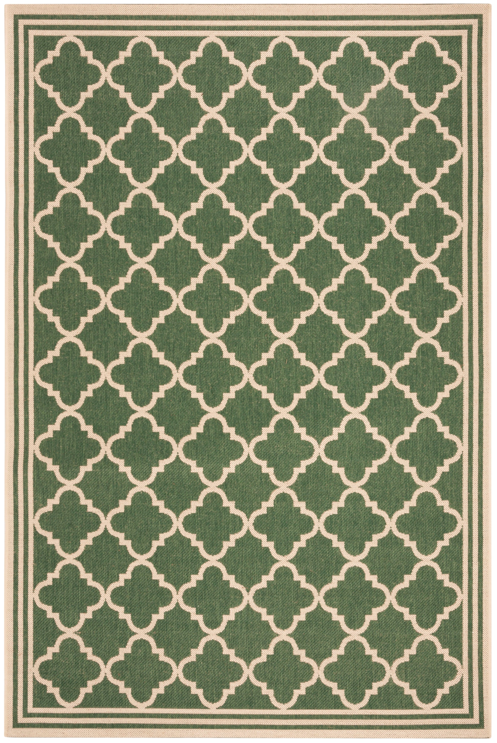 Safavieh Beach House Bhs121Y Green/Creme Area Rug