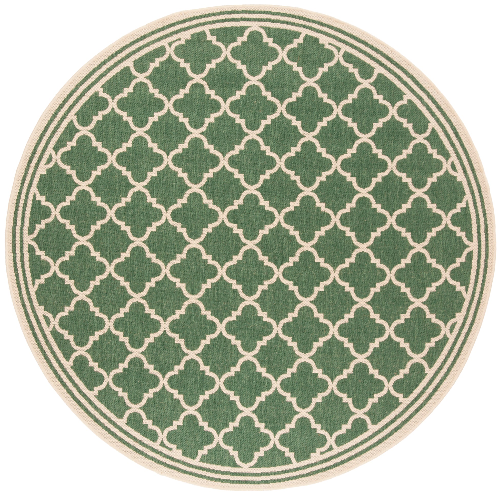 Safavieh Beach House Bhs121Y Green/Creme Area Rug