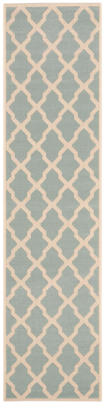 Safavieh Beach House Bhs122K Aqua/Cream Area Rug