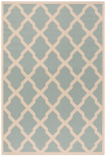 Safavieh Beach House Bhs122K Aqua/Cream Area Rug