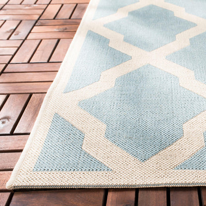 Safavieh Beach House Bhs122K Aqua/Cream Area Rug