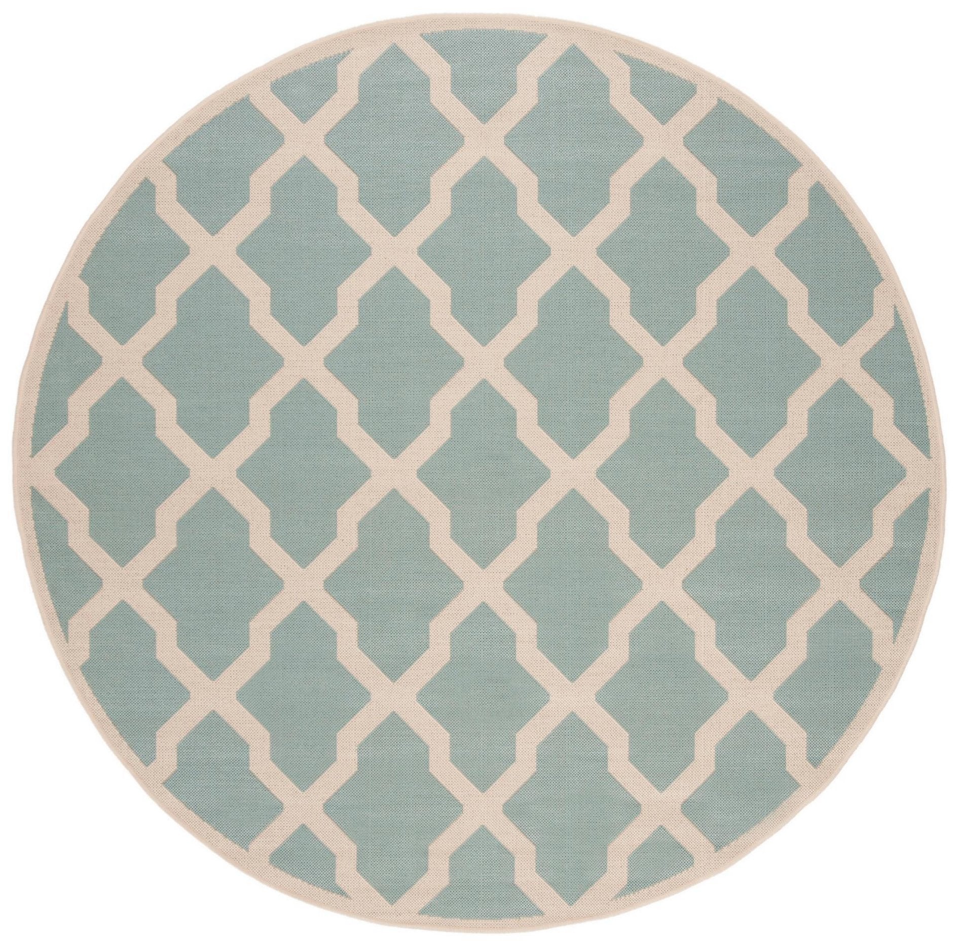 Safavieh Beach House Bhs122K Aqua/Cream Area Rug