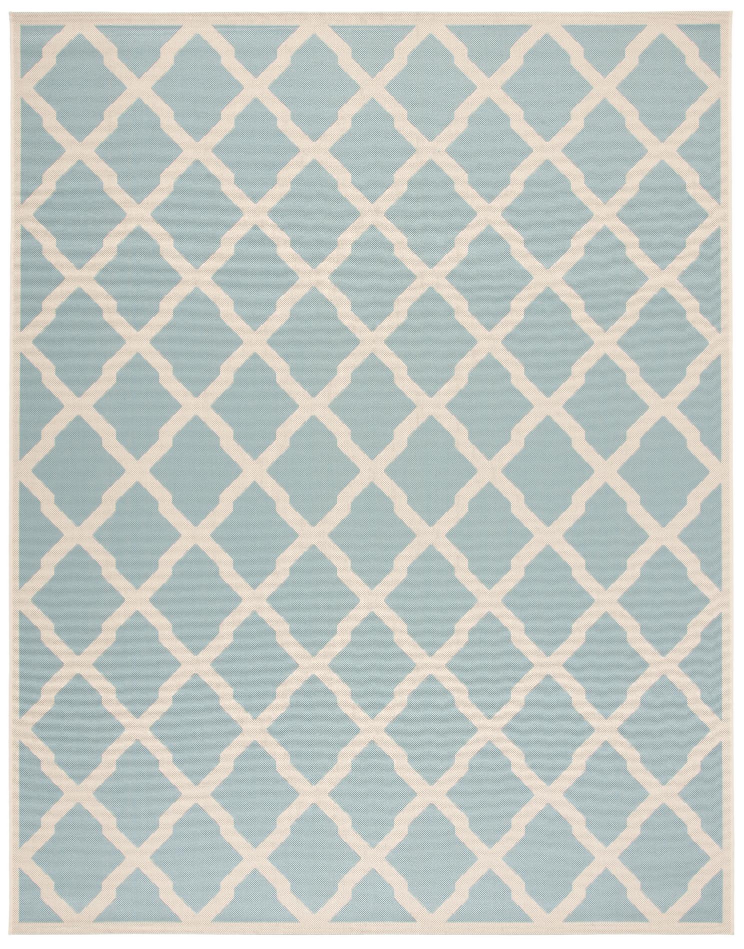 Safavieh Beach House Bhs122K Aqua/Cream Area Rug