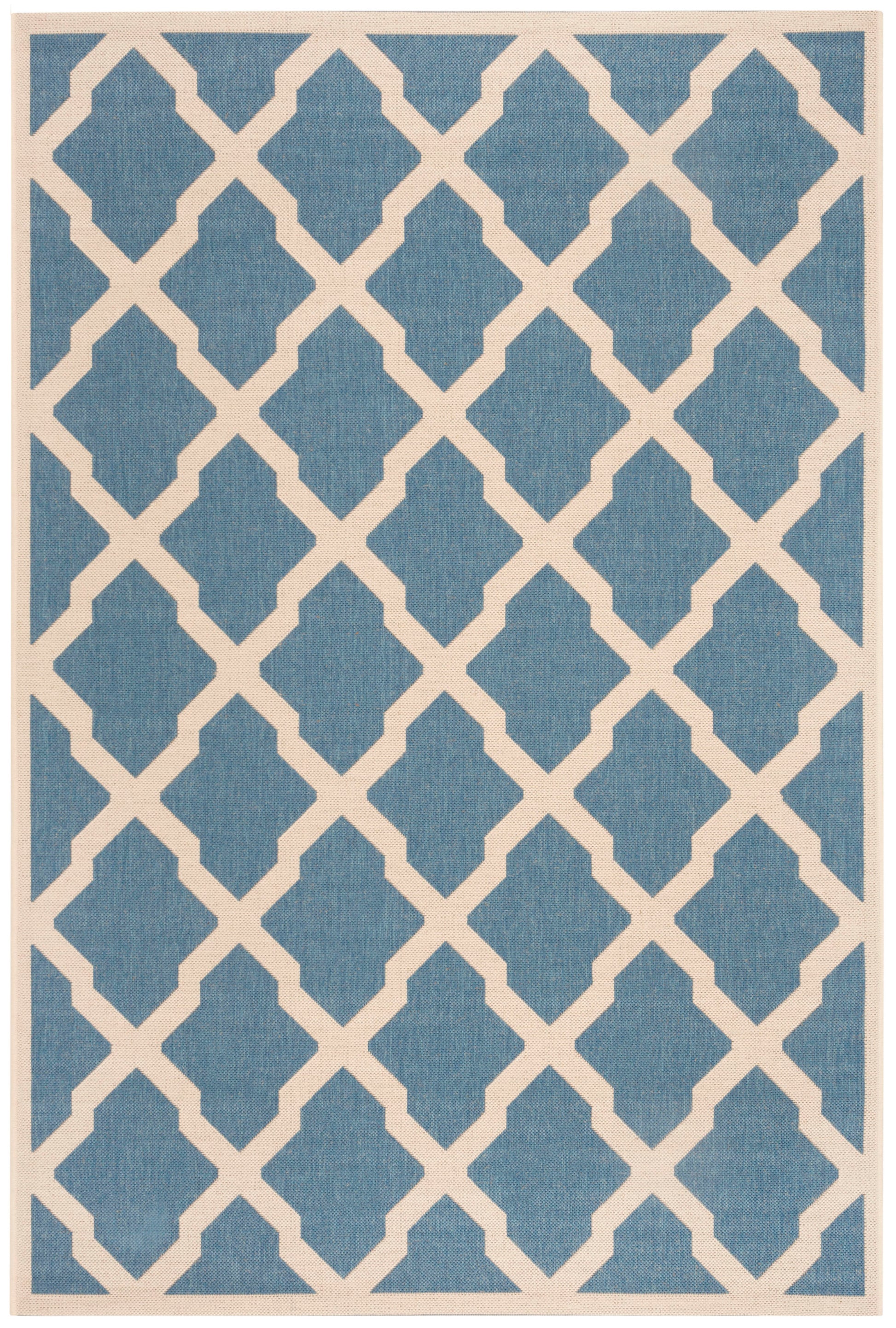 Safavieh Beach House Bhs122M Blue/Creme Area Rug