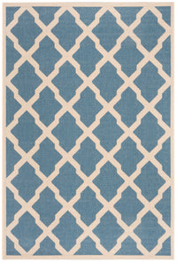 Safavieh Beach House Bhs122M Blue/Creme Area Rug