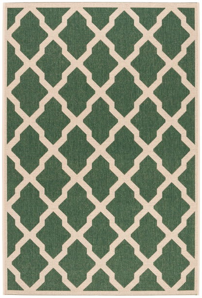 Safavieh Beach House Bhs122Y Green/Creme Area Rug