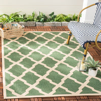 Safavieh Beach House Bhs122Y Green/Creme Area Rug