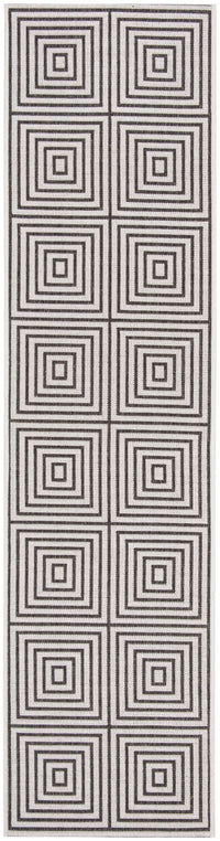 Safavieh Beach House Bhs123A Light Grey/Charcoal Area Rug