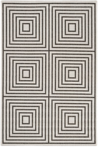 Safavieh Beach House Bhs123A Light Grey/Charcoal Area Rug