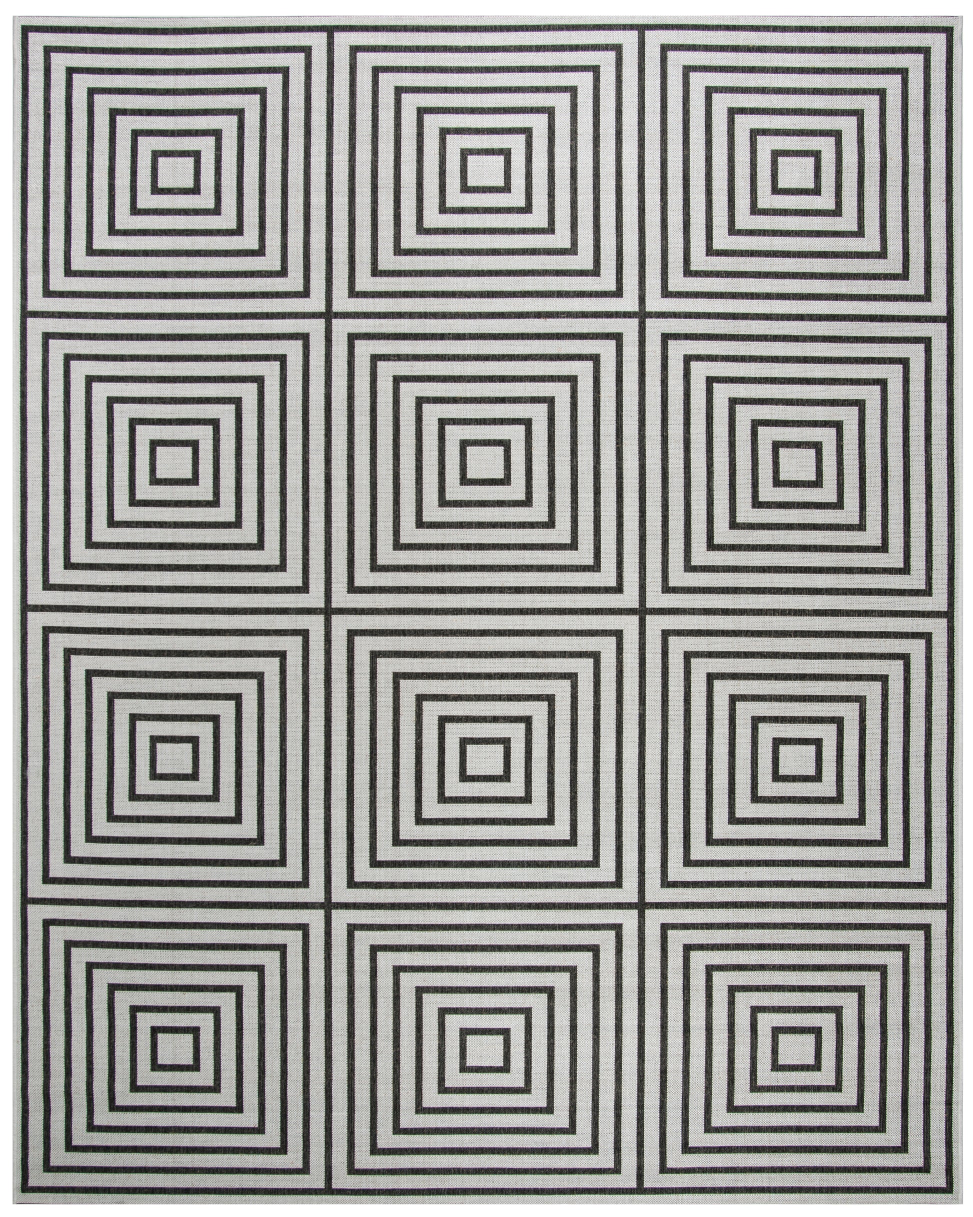 Safavieh Beach House Bhs123A Light Grey/Charcoal Area Rug