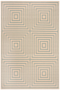 Safavieh Beach House Bhs123L Cream/Aqua Area Rug