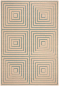 Safavieh Beach House Bhs123L Cream/Aqua Area Rug