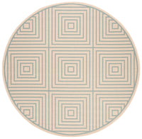 Safavieh Beach House Bhs123L Cream/Aqua Area Rug