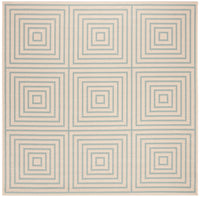 Safavieh Beach House Bhs123L Cream/Aqua Area Rug